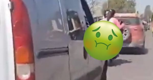 "Re mugriento": norteño tiró basura desde su auto por varias cuadras y lo grabaron
