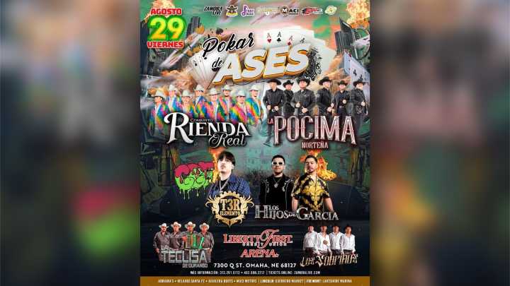 Liberty First Arena recibirá el tour Pokar de Ases con grandes exponentes de la música regional