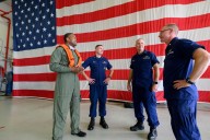 Rep. John James sidesteps question on Medicaid cuts during Coast Guard station visit