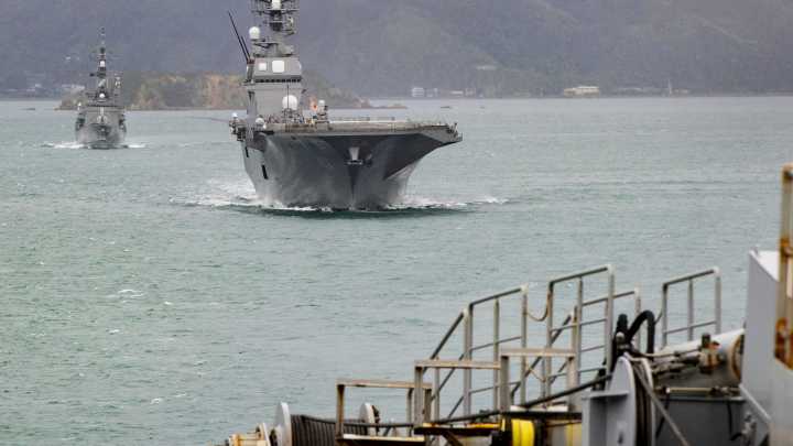 Japanese warships visit New Zealand's capital for the first time in almost 90 years
