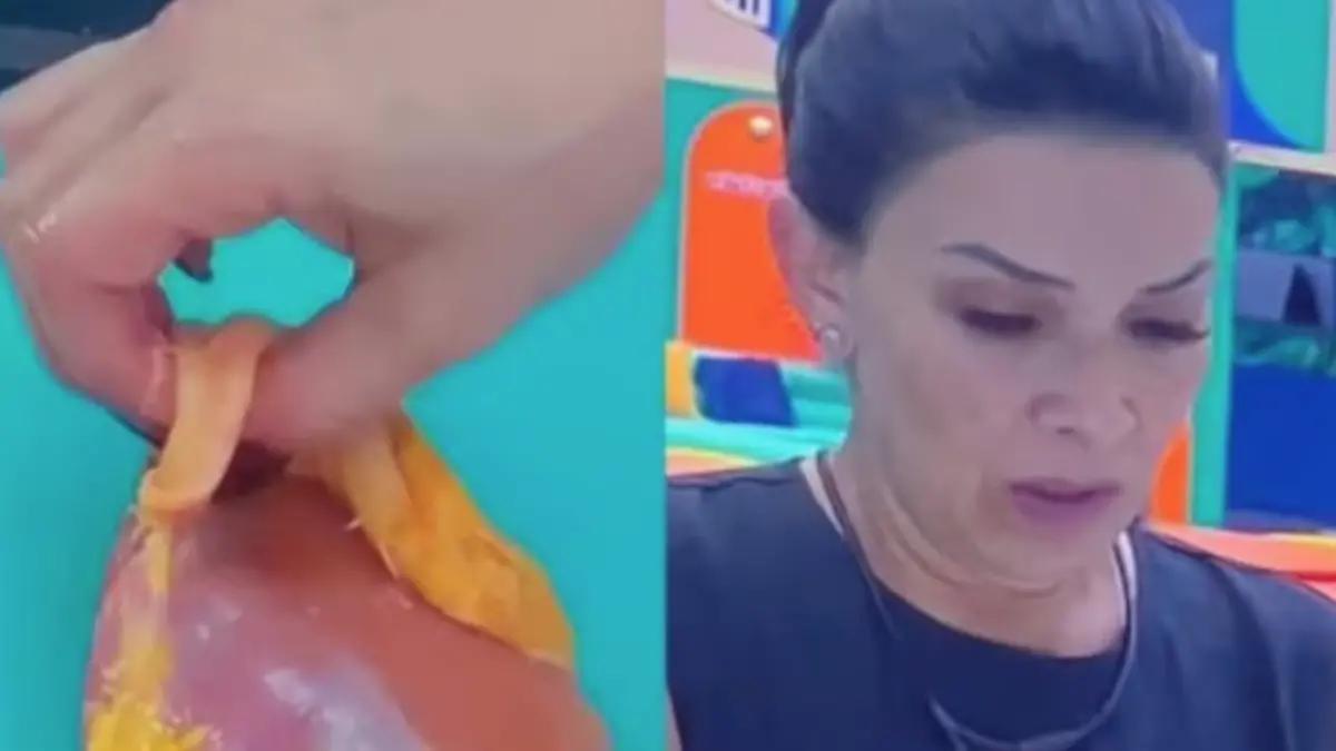 Dalilah Polanco pone de cabeza a las redes sociales; ¿el pollo debe lavarse o no al momento de cocinar? Te contamos