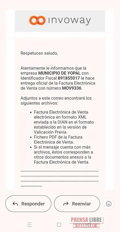 Alcaldía de Yopal alertó por correos electrónicos fraudulentos a nombre de la entidad