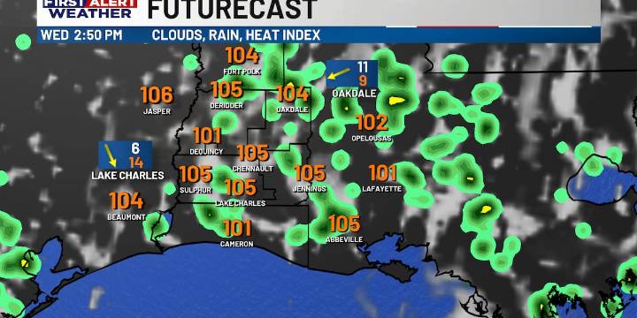 First Alert Forecast: One more day of scattered showers, drier pattern returns later this week