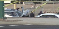 Driver dies after crashing into concrete barrier in west Phoenix