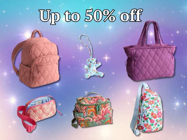 Vera Bradley is having a Labor Day sale with an extra 50% off select styles in popular patterns