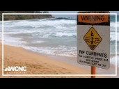 Rip current risks soar on Carolina beaches due to Hurricane Erin swells