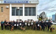 La Policía realizó el cierre de una capacitación especializada en búsqueda de personas con canes