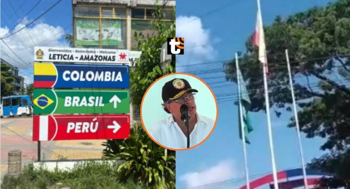 ¡Sigue la tensión con Colombia! Retiran bandera peruana en Leticia en medio de disputa territorial Nuestro símbolo patrio fue bajada de su mástil tras las acusaciones del presidente colombiano, Gustav