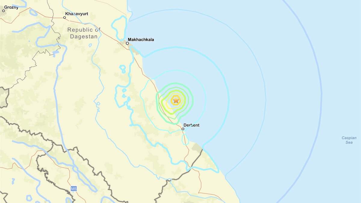 5.4 Magnitude Earthquake Reported