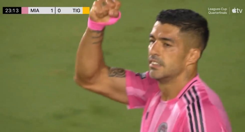 Gol Luis Suárez hoy Inter Miami vs Tigres por Leagues Cup 