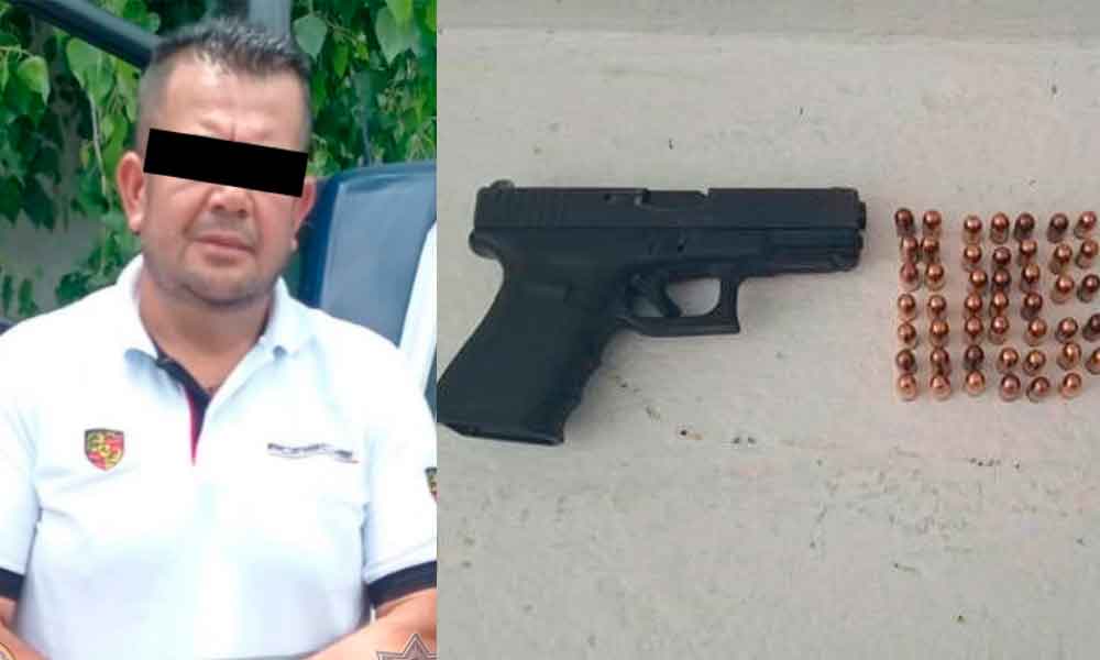 DETIENEN A HOMBRE ARMADO EN LA CENTRAL DE ABASTOS; TENÍA PERMISO FALSO