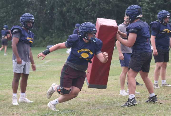 Barrington High School football preps for plenty of away games this season