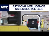 AI inspecting rental cars for damages at Tampa International Airport