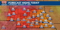 The heat goes on Thursday and Friday
