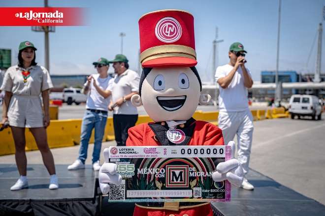 Inicia en Tijuana venta de cachitos de Lotería Nacional para apoyar a migrantes