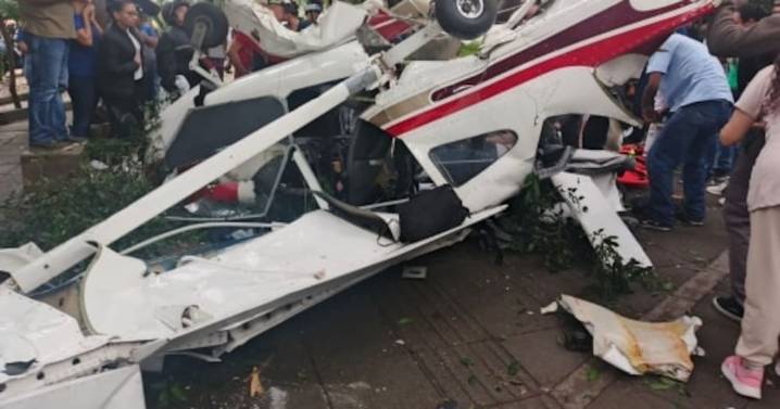 Avioneta cae cerca del estadio Atanasio Girardot en Medellín
