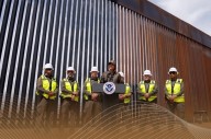 Pintarán de negro el muro de la frontera México