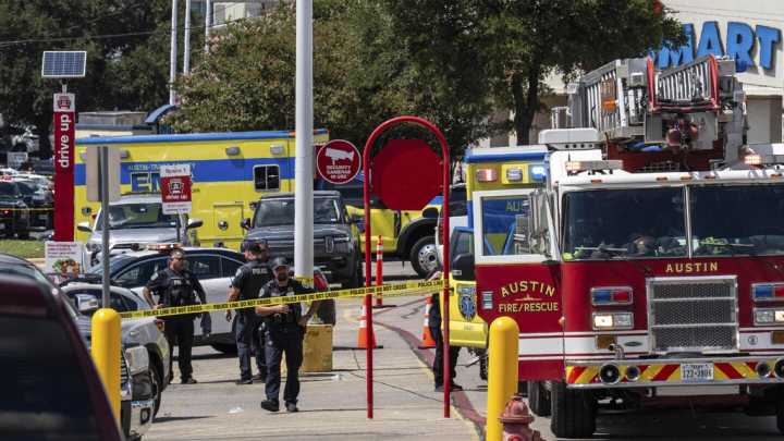 A gunman opened fire in a Target parking lot in Austin, killing two adults and a child