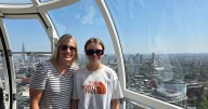 Schoolgirl meets woman who saved her life as bone marrow donor flies from US to Scotland