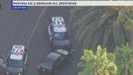 Pursuit suspect in custody after crashing into LAPD patrol SUV