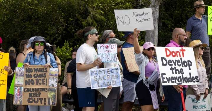 Immigrant advocates, activists rejoice over federal court ruling on closing down Alligator Alcatraz