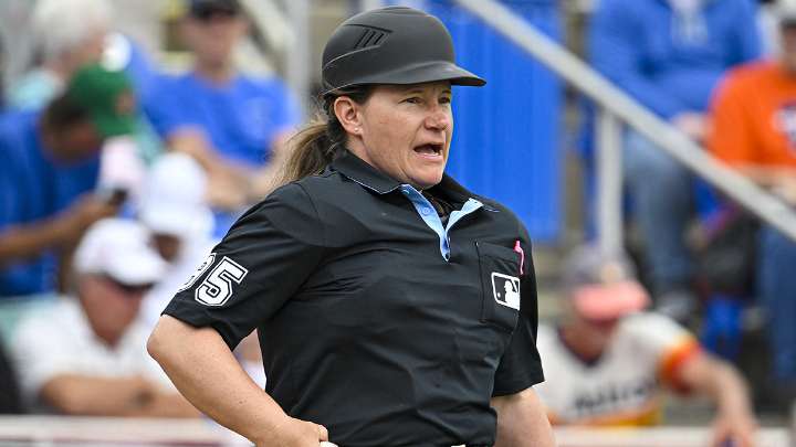 Jen Pawol, first female MLB umpire, to call Marlins-Braves game – NBC Connecticut