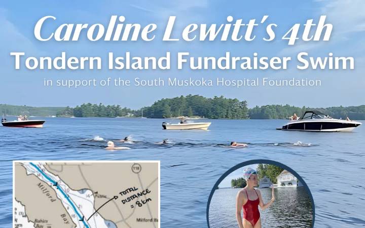 Muskoka Cottager Invites Community to Join Her in Annual Fundraising Swim for Hospital