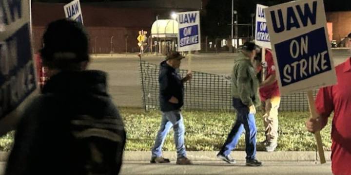 On Strike: UAW workers at GE Aerospace walk off job