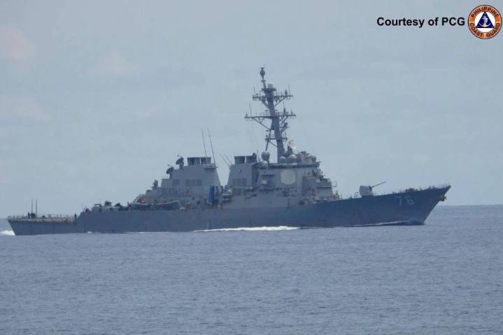 US briefly deploys 2 warships to a disputed South China Sea shoal after Chinese collision
