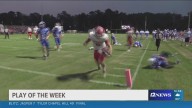 Bridge City High School's Hudson Hoffman breaks several tackles for a TD in the Play of the Week