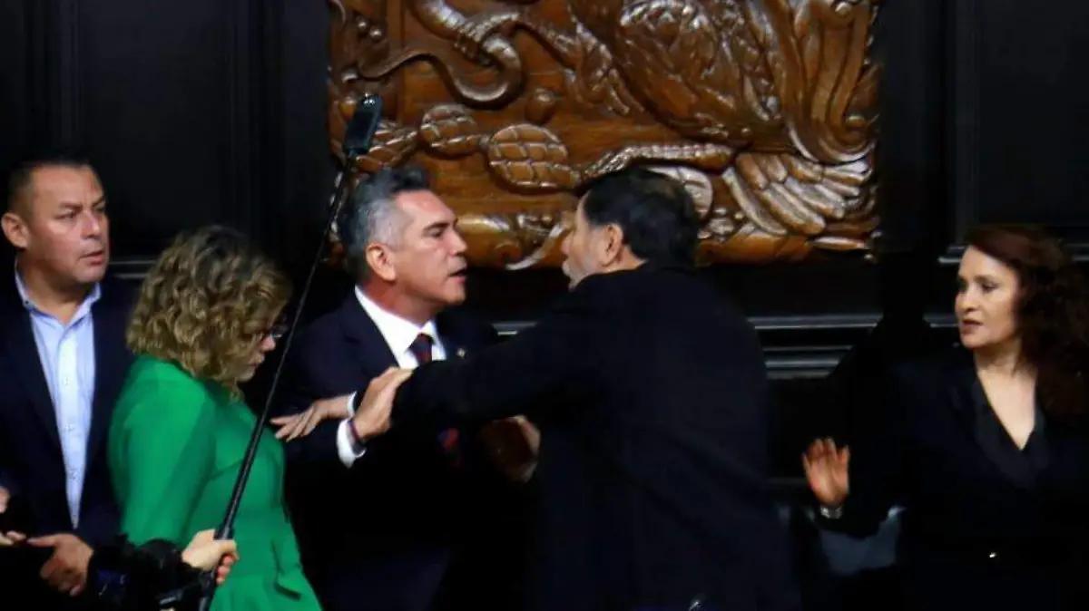 ¿Por qué pelearon Fernández Noroña y Alejandro Moreno en la sesión Permanente?