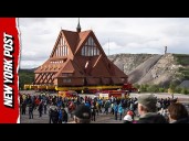 Historic Swedish Church Moves as Mine Threatens to Swallow Town
