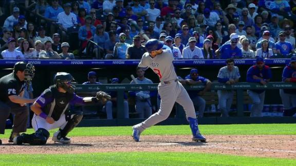 Mickey Moniak hits walk-off RBI triple to lift the lowly Rockies past the Cubs, 6