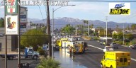 Crash causes water spill in east Las Vegas, officials say