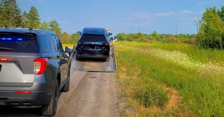 Ottawa police catch driver with 3 children going 165 km/h on Hwy. 417