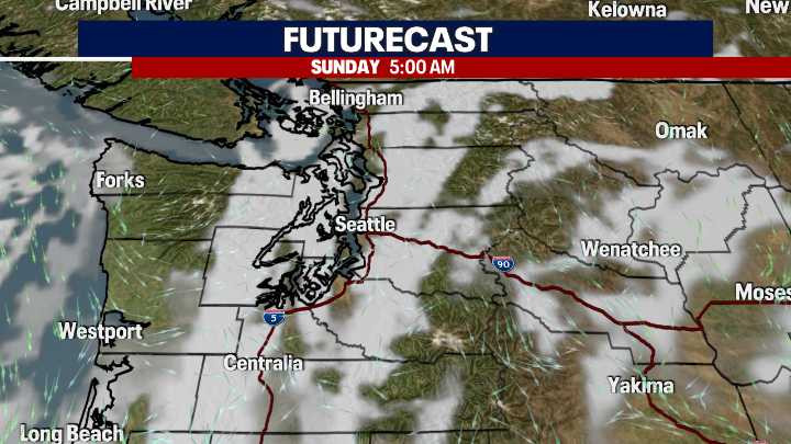 Seattle weather: Cloudy morning, mid