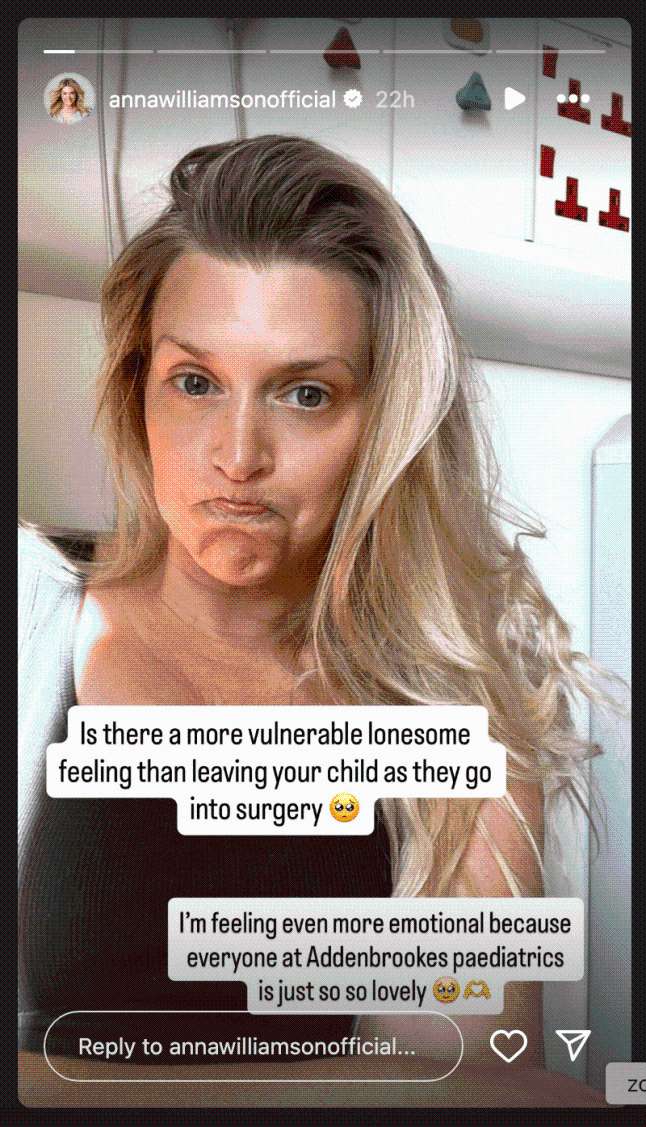 Celebs Go Dating star looks close to tears revealing child’s terrifying surgery
