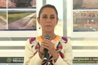 Claudia Sheinbaum supervisa las obras del tren CDMX