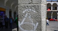 Atentado contra el patrimonio en Arequipa: Condenan pinta en el Portal de Flores