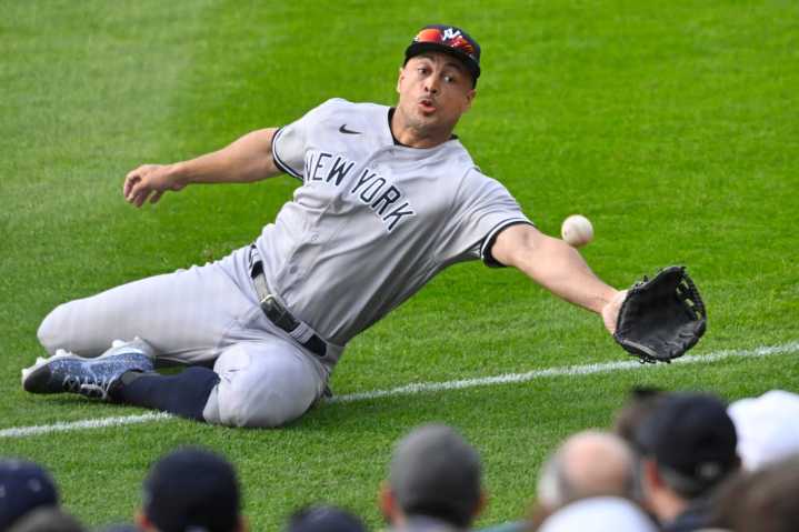 Yankees manager reveals there is a 'good chance' Giancarlo Stanton plays the outfield this weekend