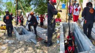 Mujer cae al interior de una tumba en Monterrey; la trasladan al Hospital 21 del IMSS