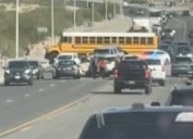 Autobús escolar con 20 estudiantes se accidenta en Sunland Park; no hubo heridos