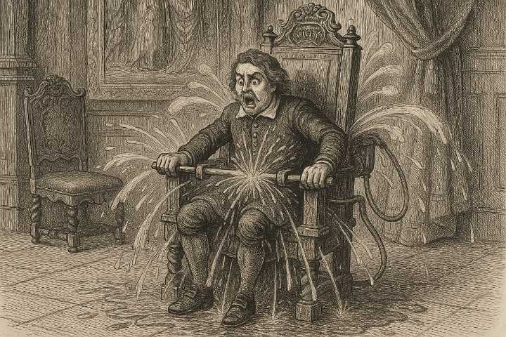 The 17th-century cruel prank chair in Copenhagen that soaks and humiliates its victims