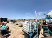Continúa distribución de agua en Los Kilómetros