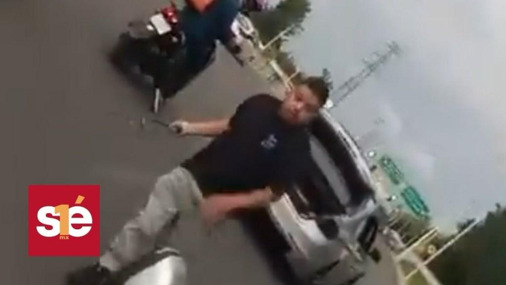 Conductor alcoholizado ataca a familia tras percance vial