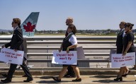 Air Canada flight attendants’ union serves 72