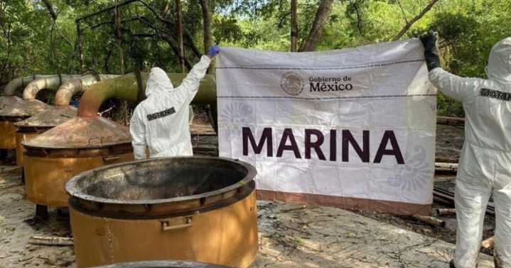 Autoridades en Nayarit aseguran 12 toneladas de metanfetamina y desmantelan laboratorio de droga