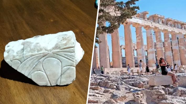Grecia agradece a chileno que le regresó un fragmento del primer Partenón de Atenas