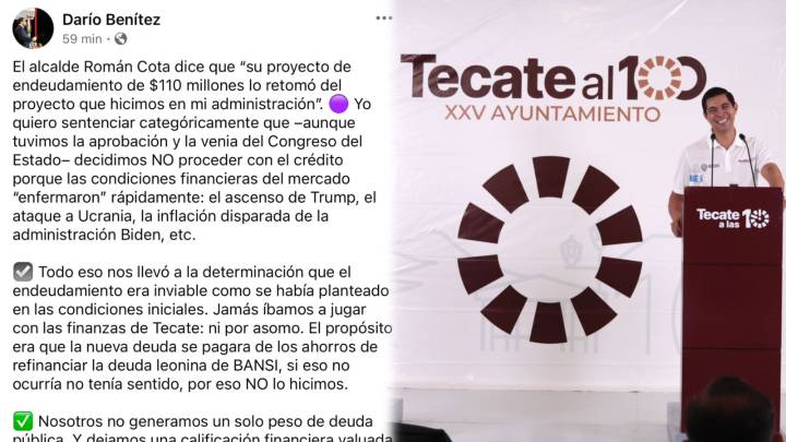 Román está endeudando al municipio con refinanciamiento, dice Darío; niega sea propuesta suya