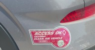 Decals giving solo EV drivers HOV access set to end in October
